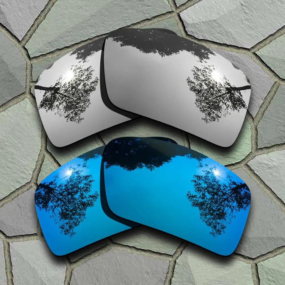 Sky Blue-Chrome Солнцезащитные очки поляризованные Сменные линзы для Oakley повязка 2-сорта - Цвет линз: Sky Blue-Chrome