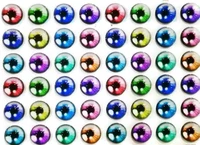 12mm 48pcs glass eyes for stuffed toys doll making supply
