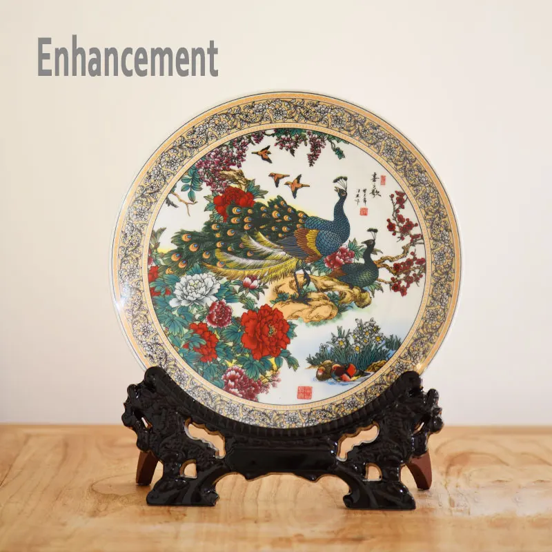 Керамическая тарелка Jingdezhen Family Rose новый дизайн декоративная фарфоровая