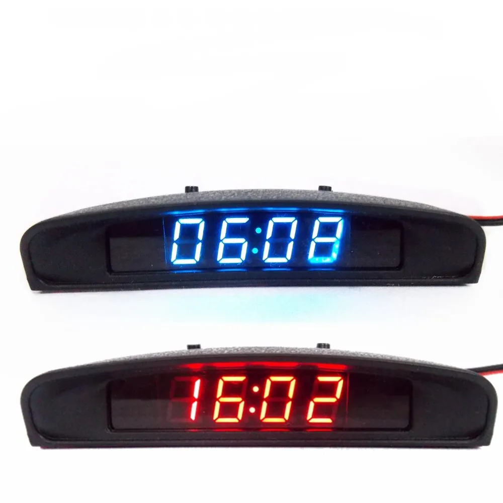 3in1 Multifunctional Digital LCD Screen Car Voltage Clock For Ford Flex Focus RS ST Five Hundred Freestyle Fiesta | Автомобили и