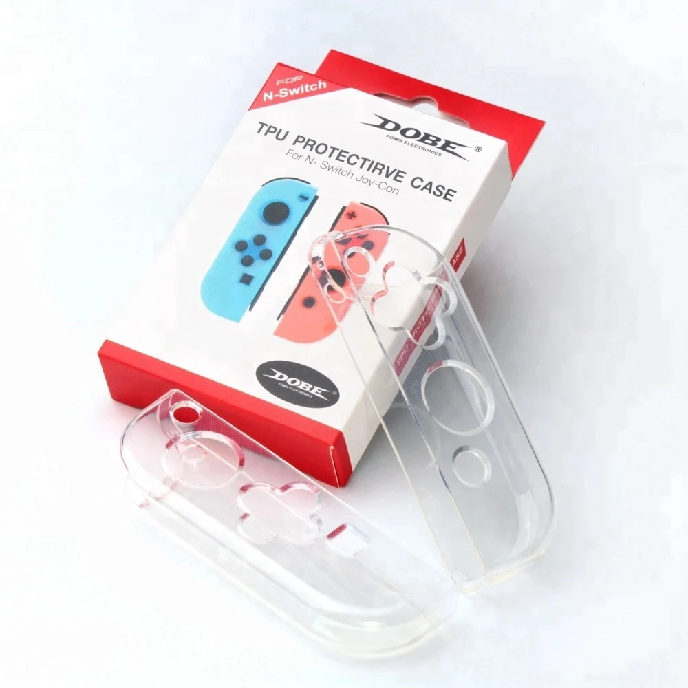 Nintendo Switch маленькая ручка ТПУ чехол прозрачный мягкий термополиуретановый для