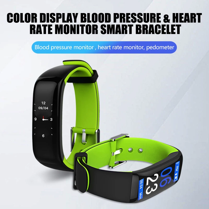 Smart Band P1 плюс Цвет Дисплей Фитнес браслет сердечного ритма трекер крови Давление