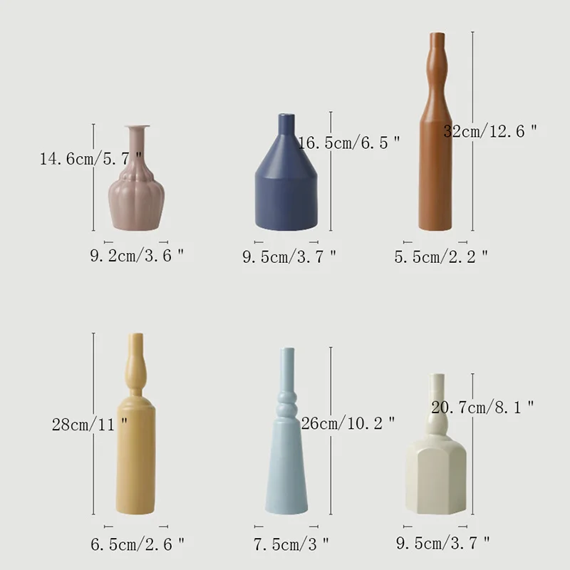 

Creative Flower Vase Ceramic Morandi Vase Ornament Home Living Room Decoration Modern Ceramic Morandi Vase Art Crafts Decor Gift