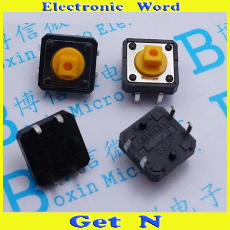 50 шт. Omron B3F 4055 L4 12*12*7 3 переключатель с оригинальной упаковкой Switch 10 Бесплатный