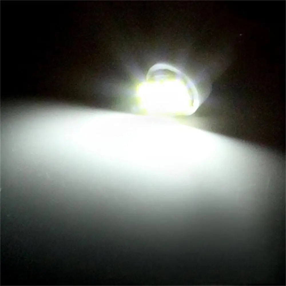 Белый DIN 10X T5 5050 1SMD 12V автомобильные лампы освещения приборов Авто Клин светильник Led для приборной панели Калибровочные лампы белый красный синий зеленый желтый - Испускаемый цвет: Белый