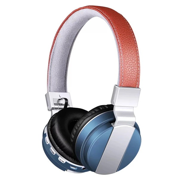 blue Год Bluetooth наушники Спортивная поддержка 32G TF карта FM радио бас 3,5 мм Лучшие Беспроводные наушники с микрофоном - Цвет: blue