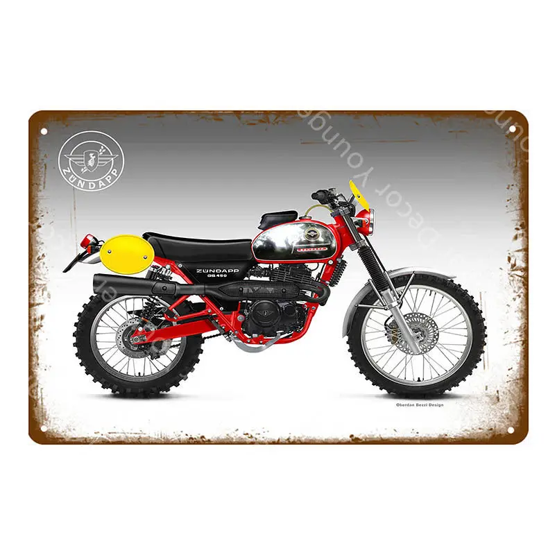 YD6946G Классический Zundapp мотоциклы металлическая пластина оловянные знаки винтажный металлический постер гараж; клуб бар украшение стены домашний декор доска - Цвет: YD6946G