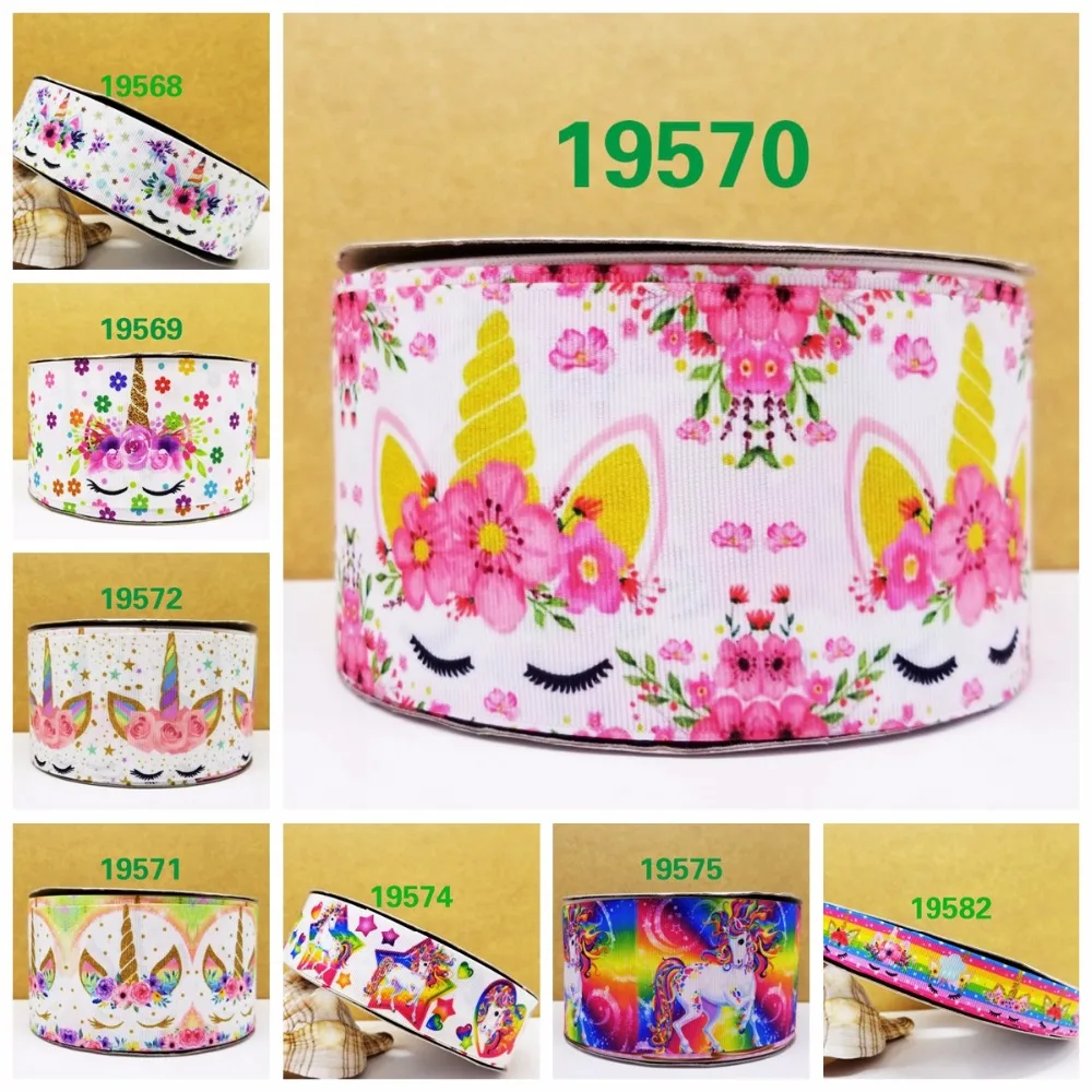 Бесплатная доставка 50 ярдов мультфильм печатных grosgrain ленты 19570 | Дом и сад