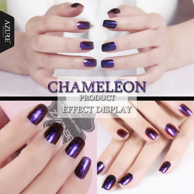 Лак для ногтей с эффектом Хамелеона лак отмачиваемый УФ-гель блестящий