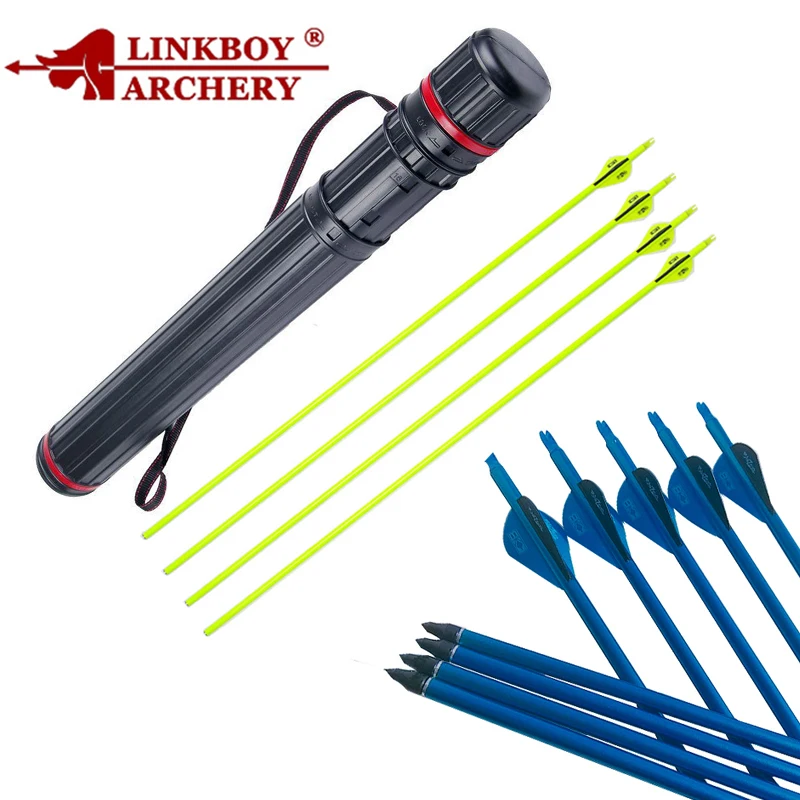 12 шт Linkboy стрельба из лука смешанный углерод стрелки 2 дюйма лопатки 75gr целевой