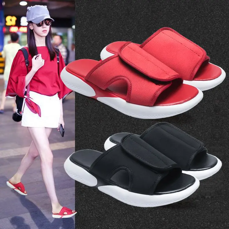 Крутые женские шлепанцы летняя уличная одежда модная обувь на плоской подошве