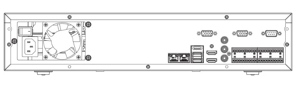 Dahua NVR5816 4KS2 NVR5832 16/32/64 канала 2U 4K & H.265 Pro сетевой видеорегистратор