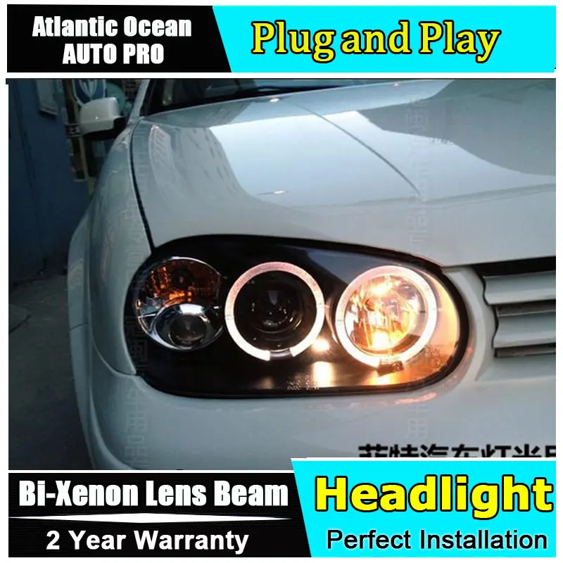 Для гольф vw 4 98-05 головной светильник s Ангельские глазки xenon объектива