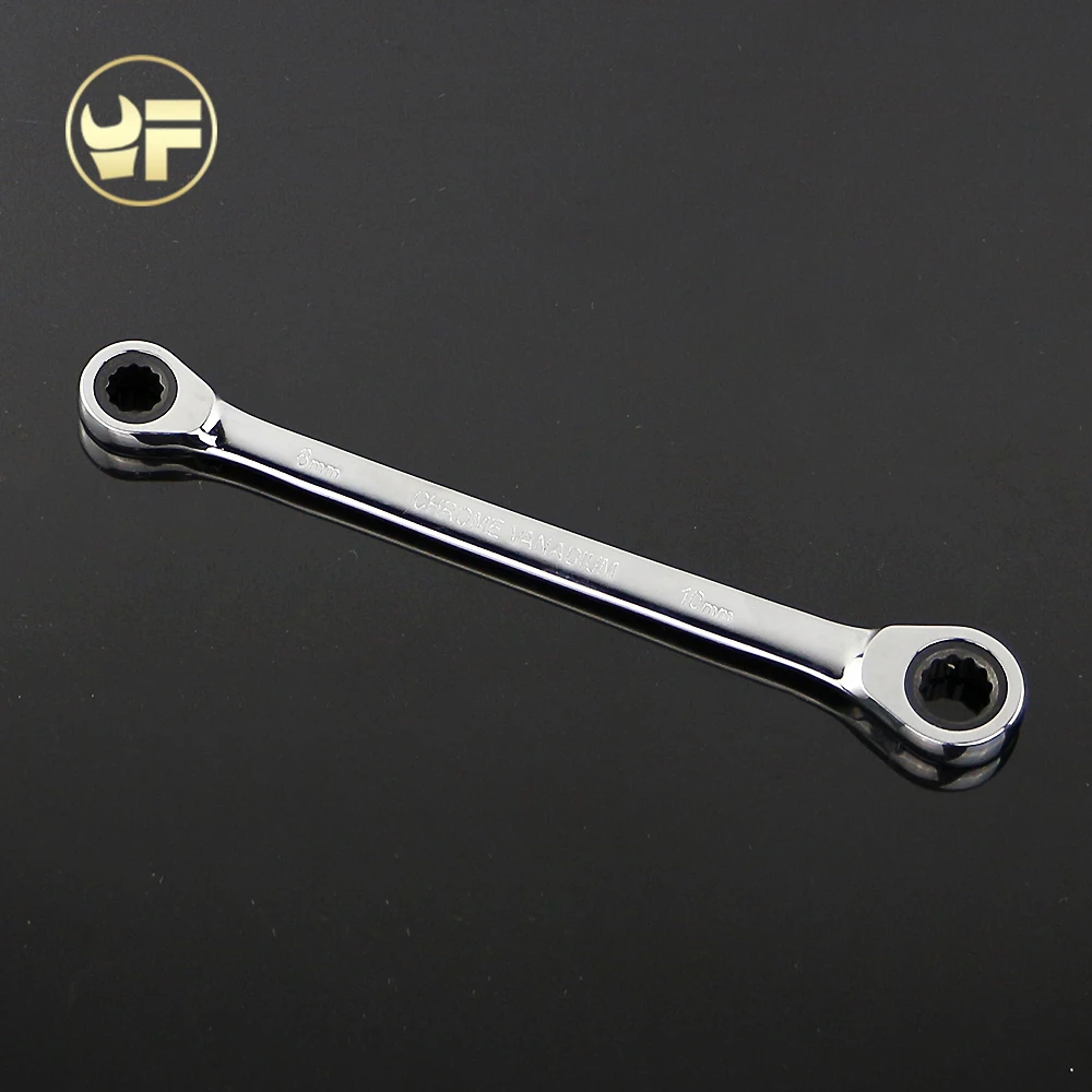 YOFE 8*10 мм двойной Трещоточный гаечный ключ набор ключей трещотка Скейт инструмент