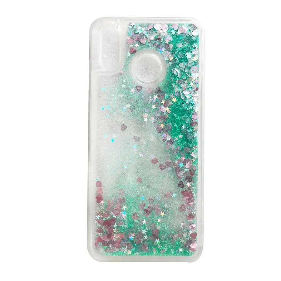 Green Жидкий чехол для huawei Y7 чехол для Y7() Coque huawei Y7 Prime Блестящий динамический Мягкий ТПУ чехол для телефона s Чехол - Цвет: Green