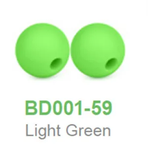 Light Green Chenkai 100 шт 9 мм силиконовые бусины для зубов DIY детская погремушка-прорезатель для зубов подвеска пустышка сенсорные ювелирные изделия игрушка для изготовления бусин - Цвет: Light Green