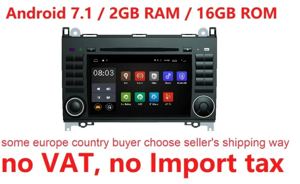 Android 8 1 для Mercedes Benz/Sprinter/B200/B class/W245/W209 автомобильный dvd gps Wi Fi радио BT рулевое колесо