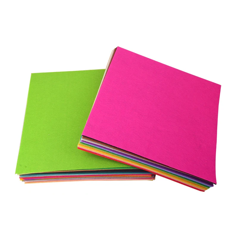 40 шт. мягкий войлочный материал лист разные цвета пакет сделай сам ремесло