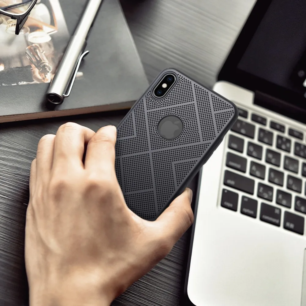 NILLKIN легкий тепловыделения рассеивания чехол для телефона iPhone X/XS/XR/XS Max воздуха