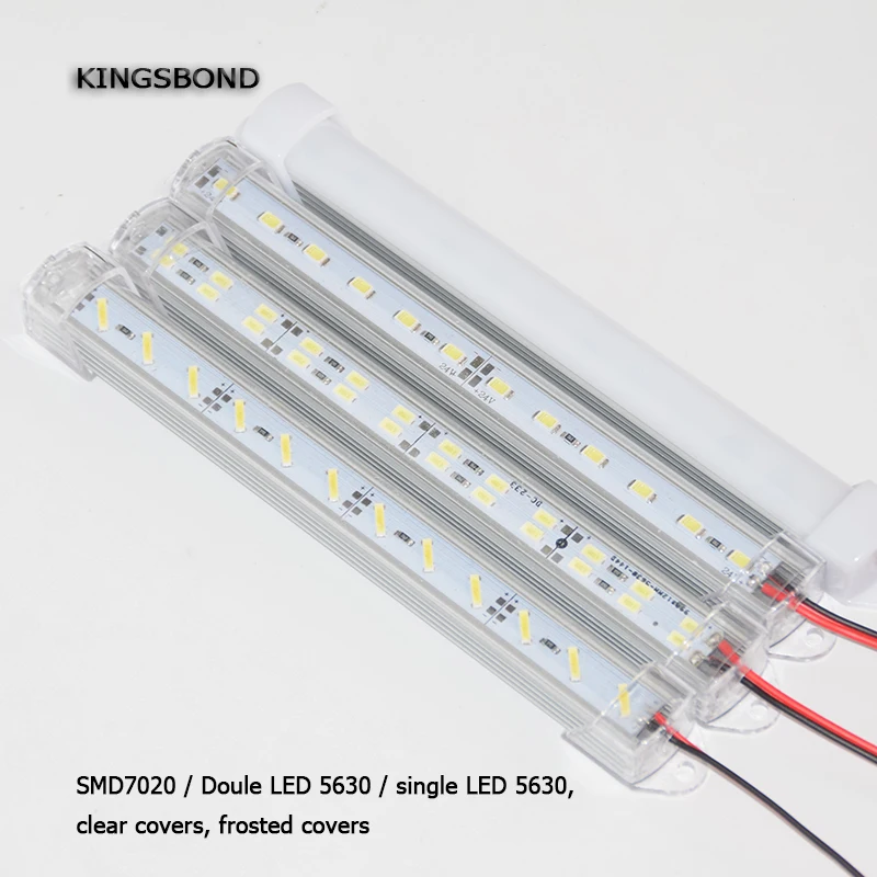 

5PCS/Lot 50CM DC12V LED Bar light 7020 With PC cover 5730 LED Rigid light 7020 LED hard strip Cabinet Light Wall Light