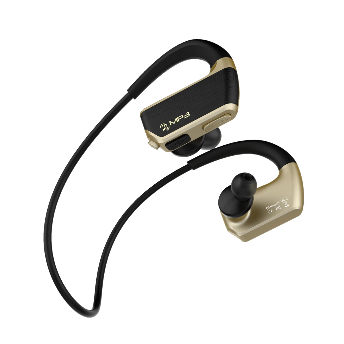 J2 IPX4 водонепроницаемый Mp3 музыкальный плеер 8 ГБ + беспроводные Bluetooth спортивные