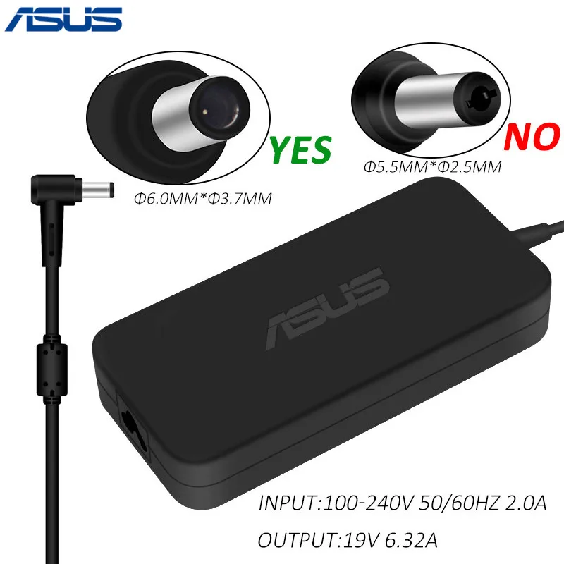 Адаптер питания переменного тока для ноутбука Asus 19 в 120 А 6 0 Вт DC 3 7 * мм зарядное