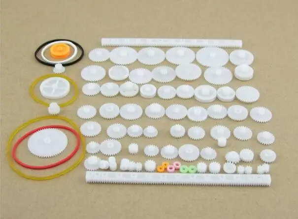 

75 kinds of gear pack selection gearbox plastic motor gear package robot accessories technology making DIY.
