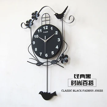 family home decoration ideas Modern living room bedroom clock watch personalized fashion wild classic decorative wall clock Art