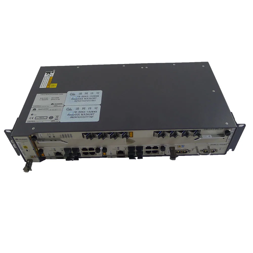 Hua wei mini GPON или EPON OLT MA5608T с 2 * MCUD + 1 MPWC (с Входной мощностью постоянного тока)