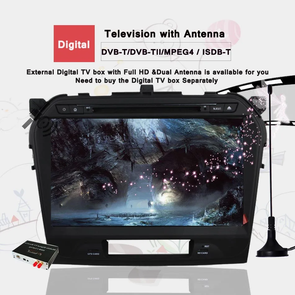 Автомагнитола 2DIN DVD-плеер GPS-навигация для автомобиля мультимедийный головное