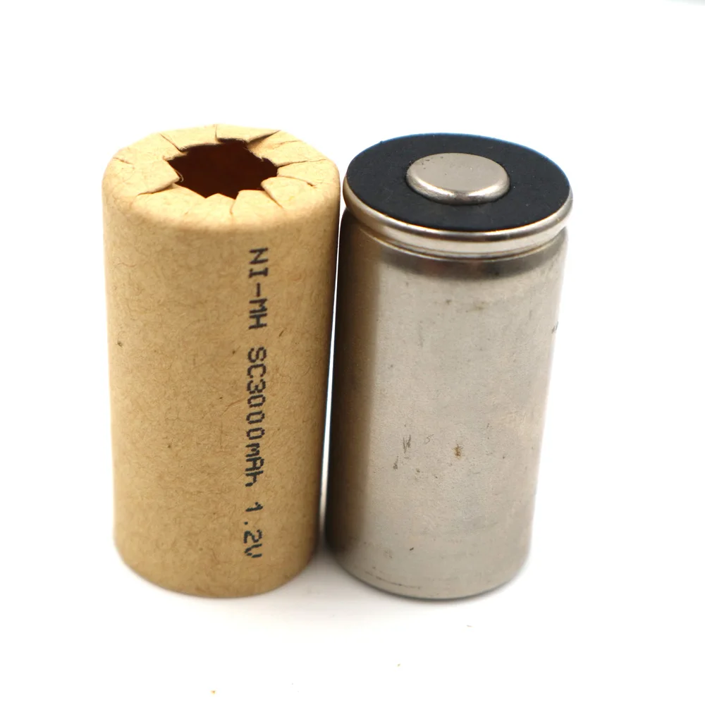 

SC3000mAh 1.2V Rechargeable Ni-MH Battery High Discharge Rate 10C For Power Tool Battery
