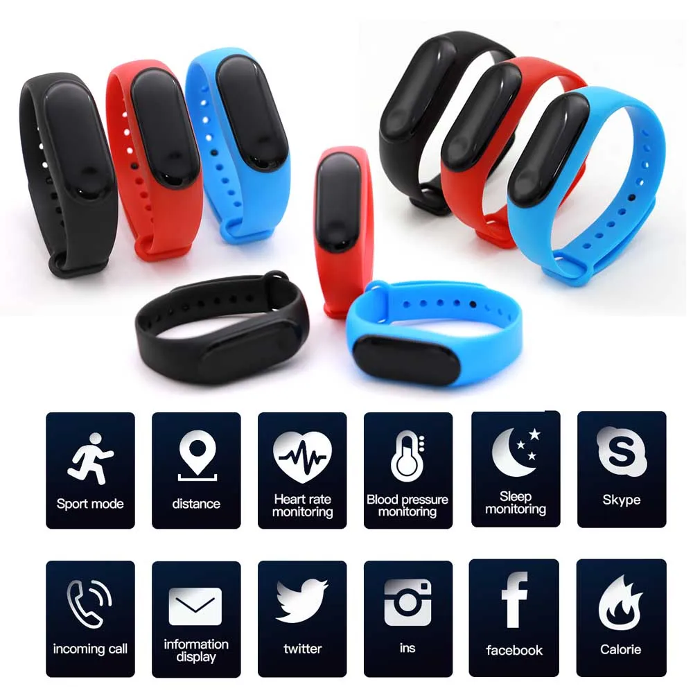 

Умный мониторинг сердечного ритма браслет Bluetooth 4,0 умный фитнес-браслет кровяное давление Давление трекер монитор наблюдения за качеством ...