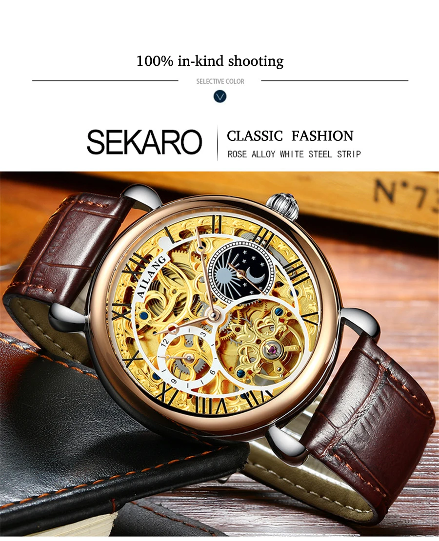 Tourbillon бизнес мужские s часы лучший бренд класса люкс ударопрочный водонепроницаемый скелет часы Мужские механические Автоматические наручные часы