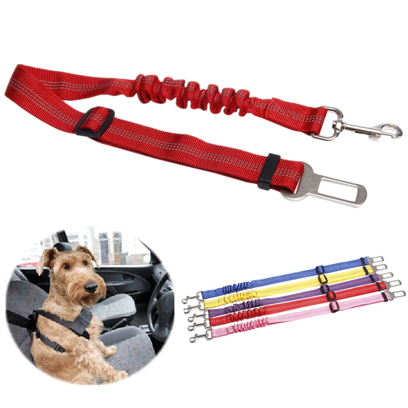 Эластичный автомобильный ремень безопасности прочный нейлоновый для собак и