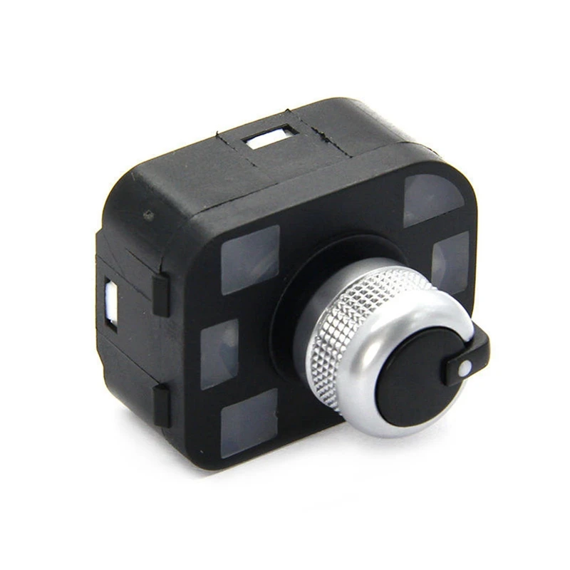 1x Хром Боковая дверь зеркало Управление переключатель кнопка ручка со складной