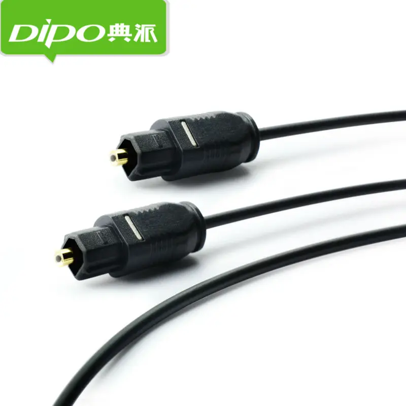 Цифровой аудио оптический Toslink кабель SPDIF ТВ для усилителя золотистое соединение