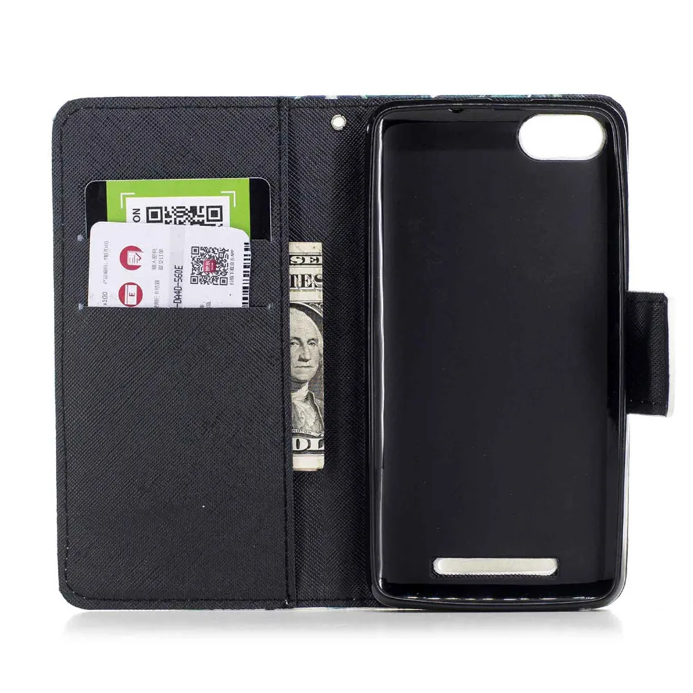 Изысканная роспись кожаный чехол для Wiko Ленни 3 флип Flip Wallet Cover Чехол мобильного