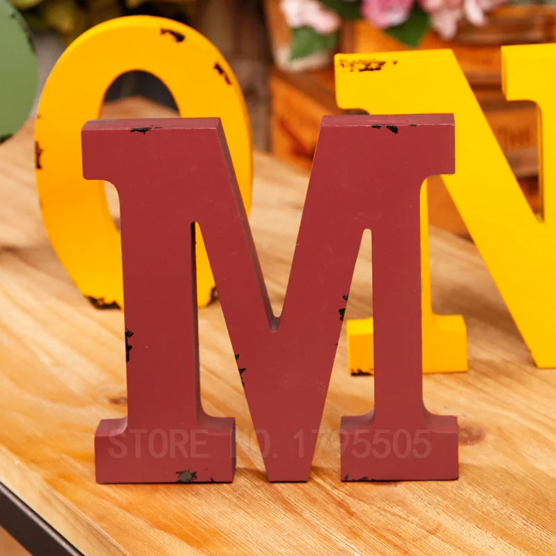 Творческое Ретро украшение сделай сам толстые буквы 18x2 5 см для дома Декор бара