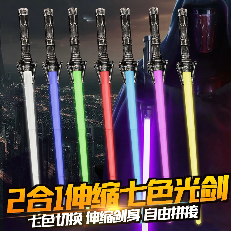 Children's Lightsaber Toys - Luminous Jedi Sabre Laser Sword with LED Flashing Lightstick, Glow in the Dark - Saber Oyuncak image 5
