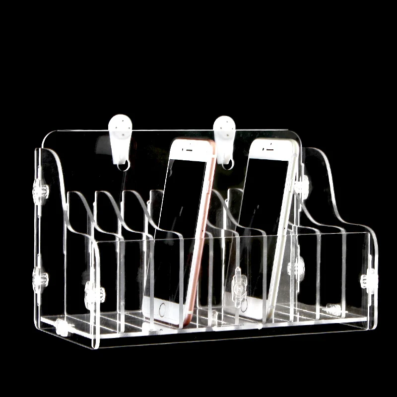 Настенный Настольный органайзер для хранения телефона утолщенный прозрачный