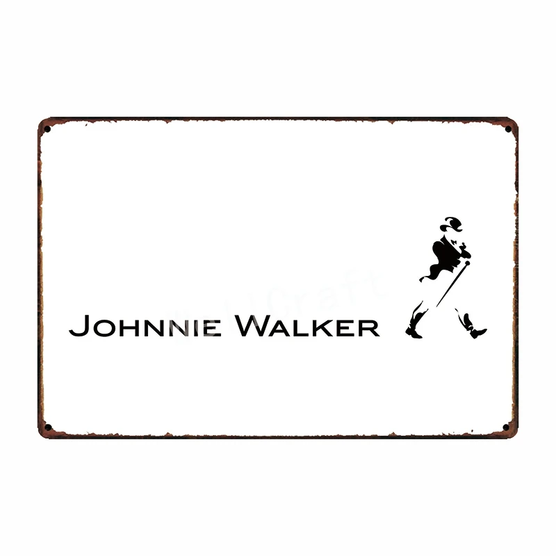 [ WellCraft ] johnnie walker whisky Metal Sign Wall Poster Sticker Party Decor for Pub bar Mural Iron Plaque Painting FG-237 - Цвет: WA 3119