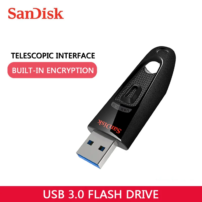 Sandisk CZ48 ультра флеш накопитель USB 3 0 64 ГБ 16 32 128 256 USB3.0 карта памяти Флешка скорость