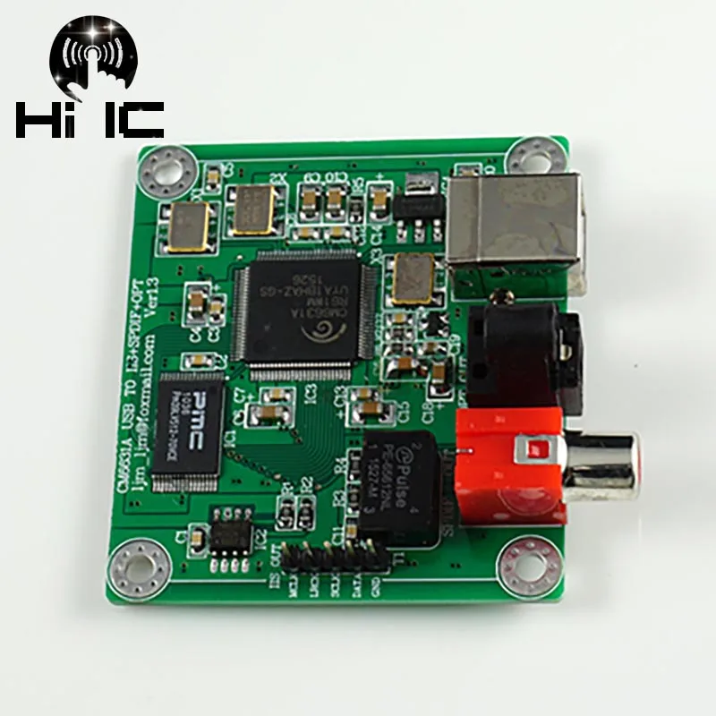 Цифровой интерфейсный Hi-Fi ЦАП CM6631A 24Bit 192K звуковая карта USB к коаксиальному выходу
