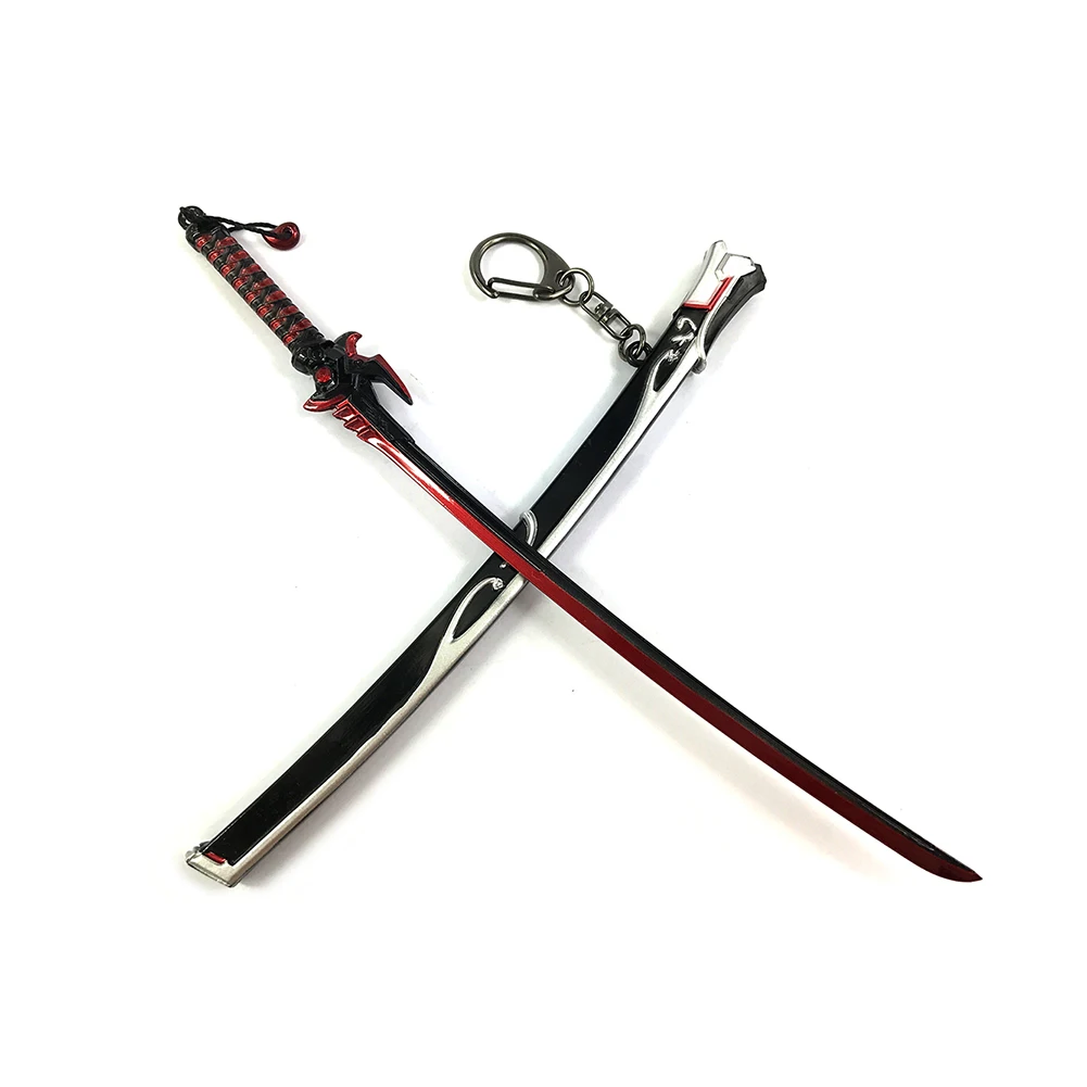 Bsarai OW Oni Blackwatch Sentai Bedouin young Genji 22 см/8," Игрушечный Меч Модель брелок кольцо - Цвет: Oni