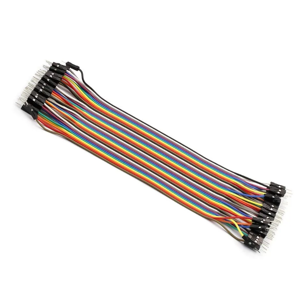 Перемычка Dupont Line 20 см штекер гнездо и кабель 40 шт. для arduino Набор творчества 120