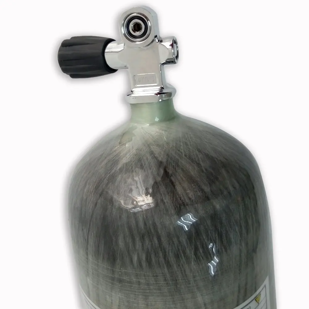 AC10921 Paintball Air Tank 9L CE Scuba Diving Cylinder Pcp Airrifle Refill Carbon Bottle Air Pistol Hunting Airsoft Bucking