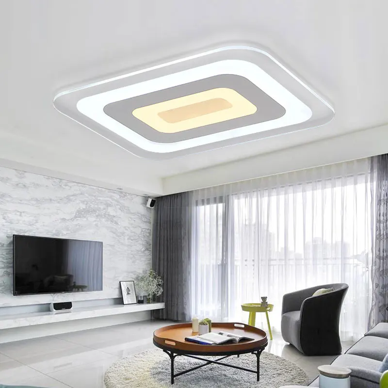 Потолочные светодиодные лампы современные минималистичные для гостиной лампа с