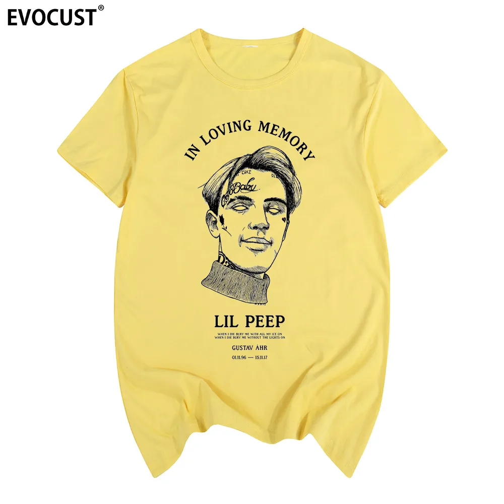 Футболка lil peep R.I.P. с надписью Love memory Music для мужчин и женщин хлопковая Удобная