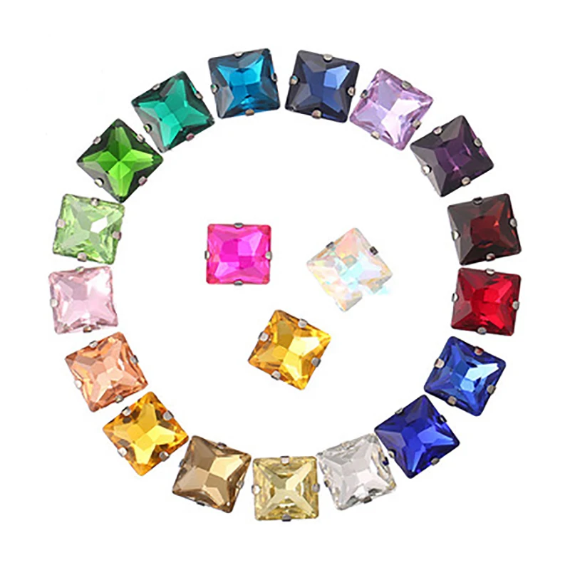 Супер красивые легсветильник кофейные квадратные стеклянные хрустальные стразы