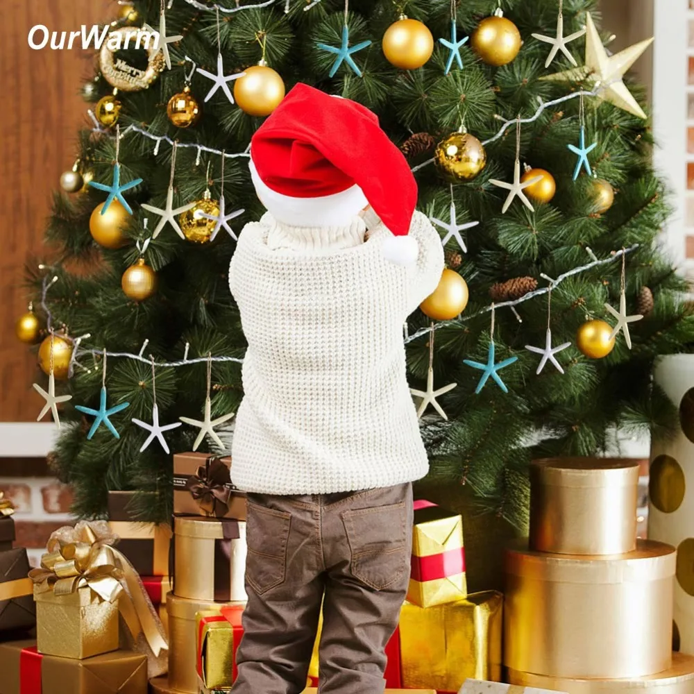 OurWarm, комплект из 2 предметов, 4 дюйма пятиконечная Морская звезда в прибрежных районах Средней длины изделия украшение натуральная морская звезда, бежевого и белого цветов Морская звезда Свадебная вечеринка Декор